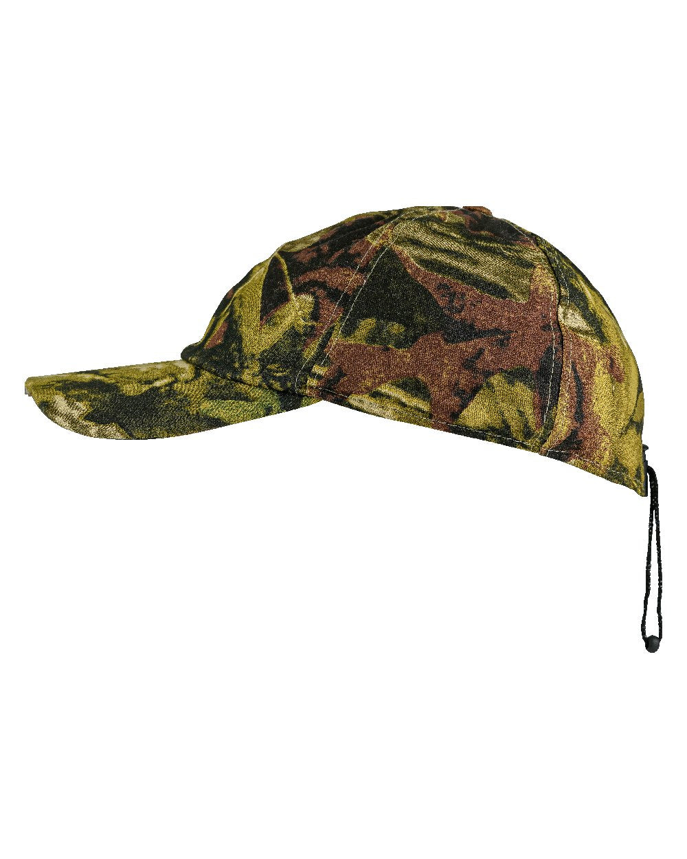 Camo coloured Jack Pyke Wildfowlers Cap With Torch on white background