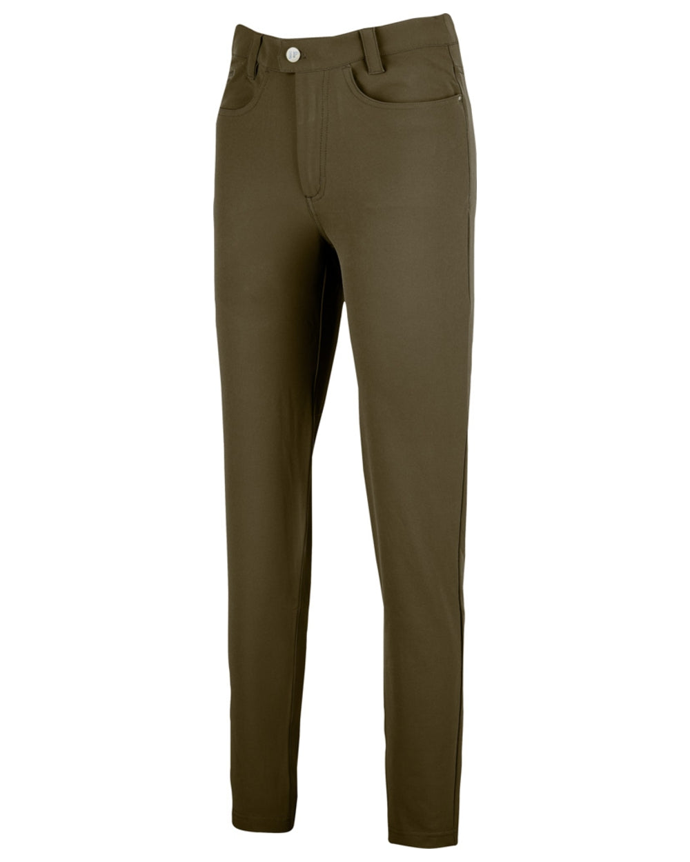 Brown coloured Jack Pyke Womens Contour Stretch Pants on white background