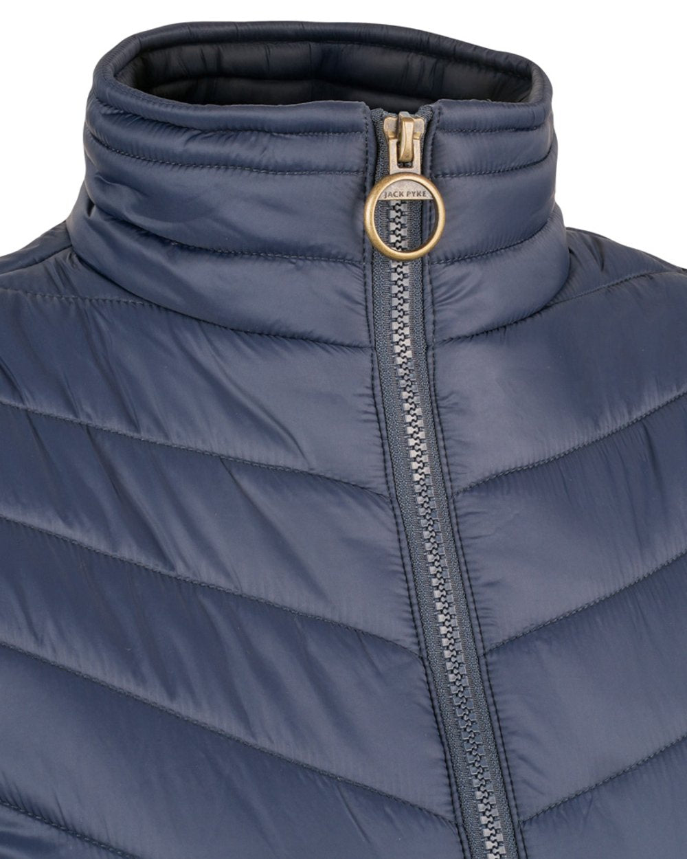 Navy coloured Jack Pyke Womens Shires Gilet on white background
