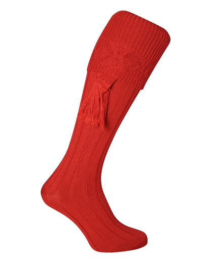 Jack Pyke Plain Shooting Socks in Red 