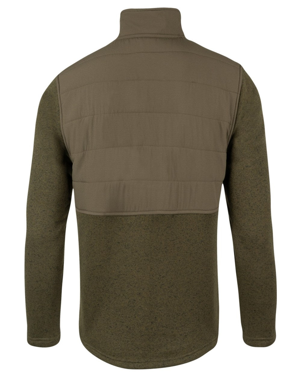 Green Coloured Jack Pyke Mens Snap Neck Pullover on white background