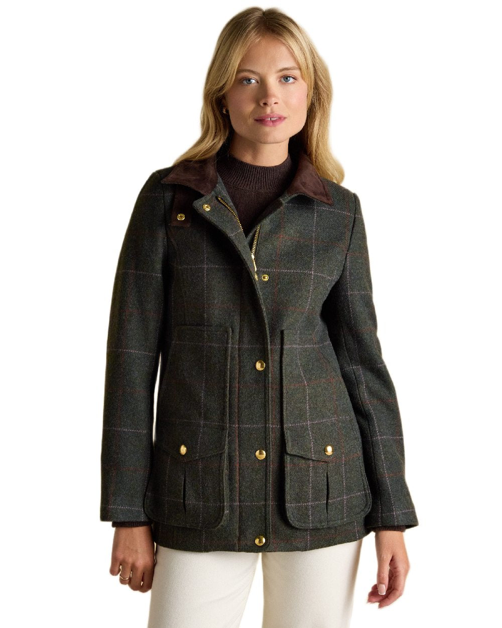 Grasmoor Tweed Coloured Joules Fieldcoat Tweed Jacket on white background
