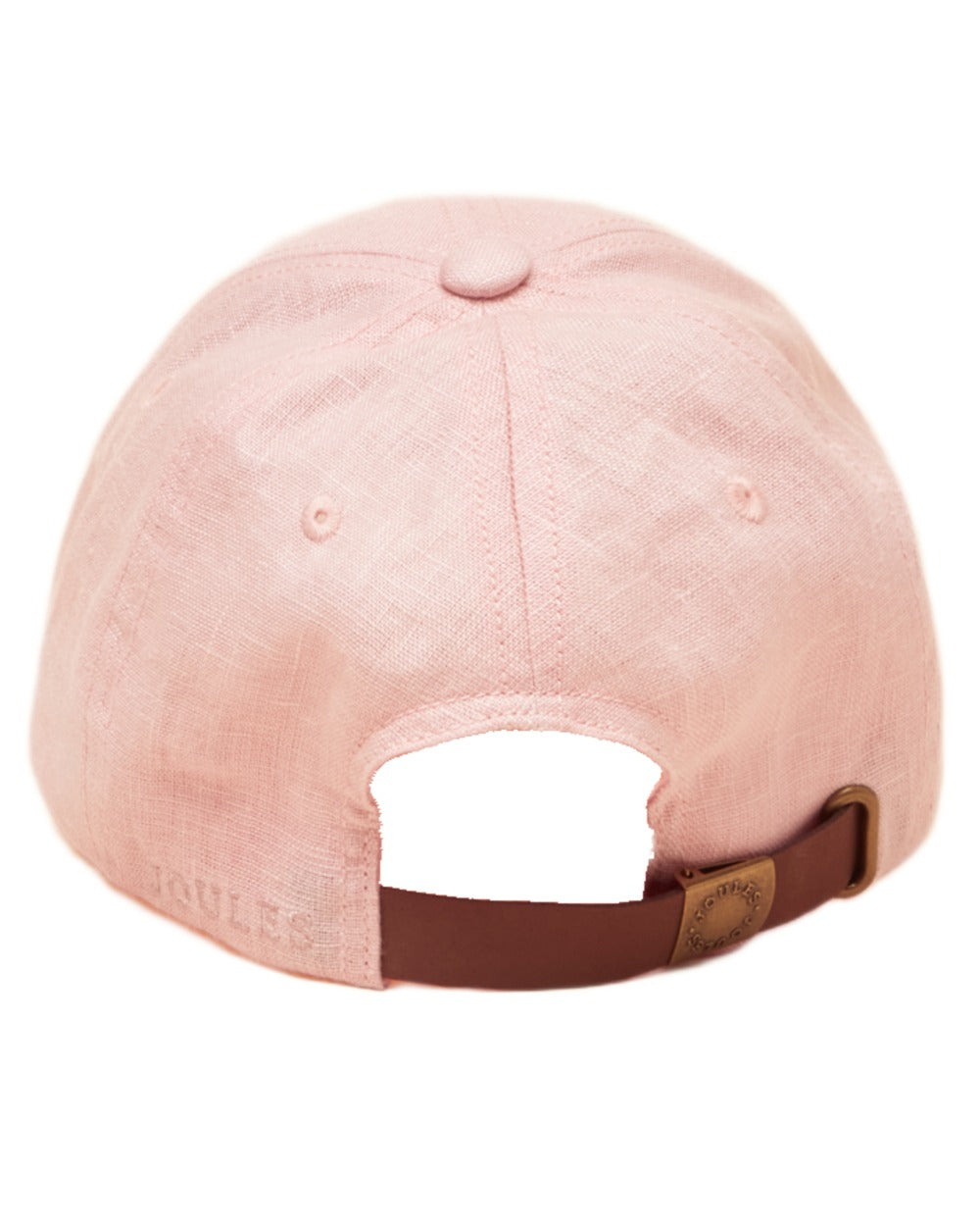 Pink coloured Joules Womens Daley Linen Cap on white background
