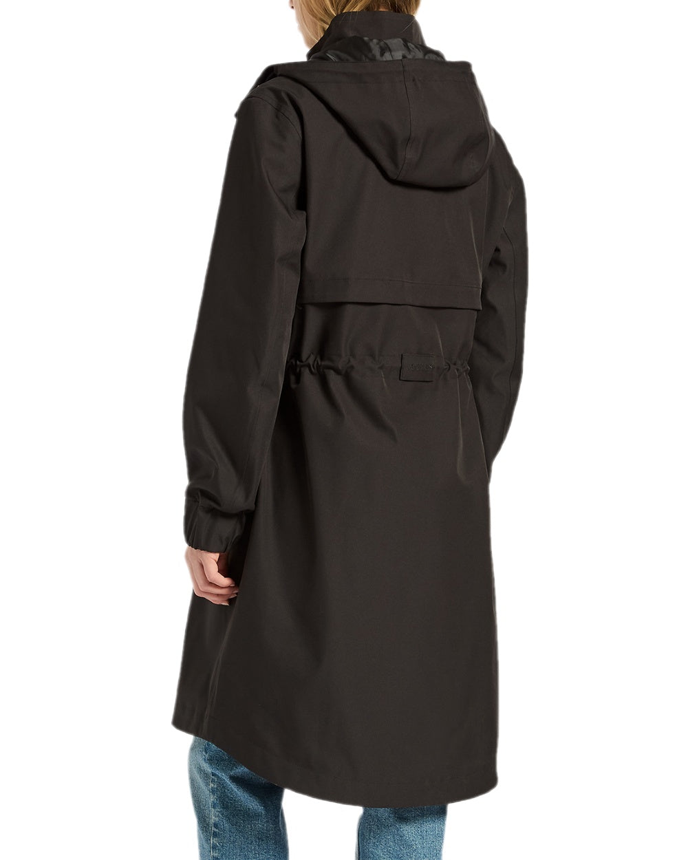 Black Coloured Joules Womens Elbridge Waterproof Coat on white background