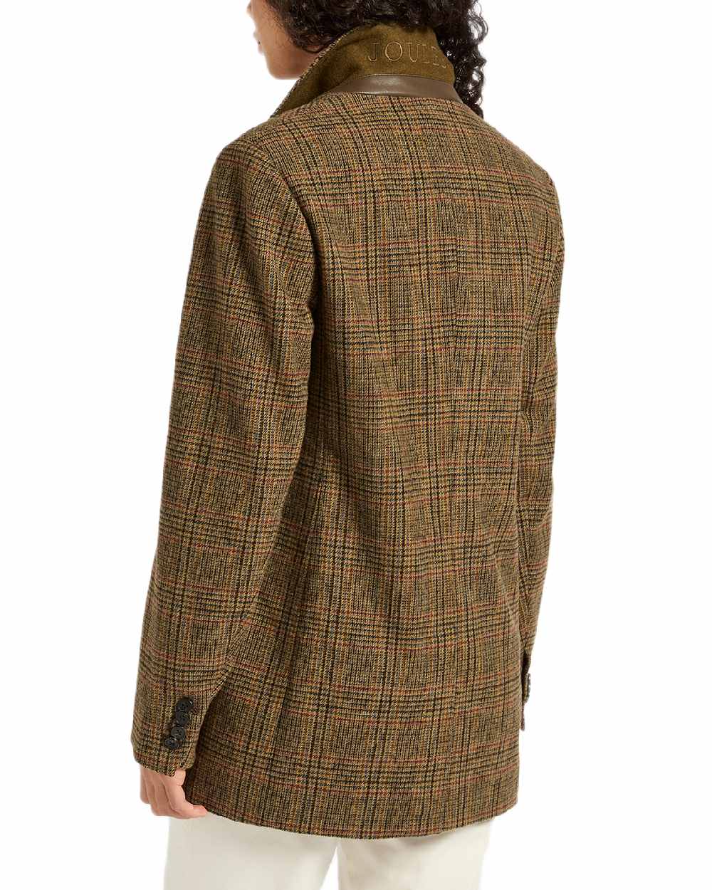 Roston Tweed Coloured Joules Womens Hackmore Relaxed Fit Wool Blend Tweed Blazer on white background