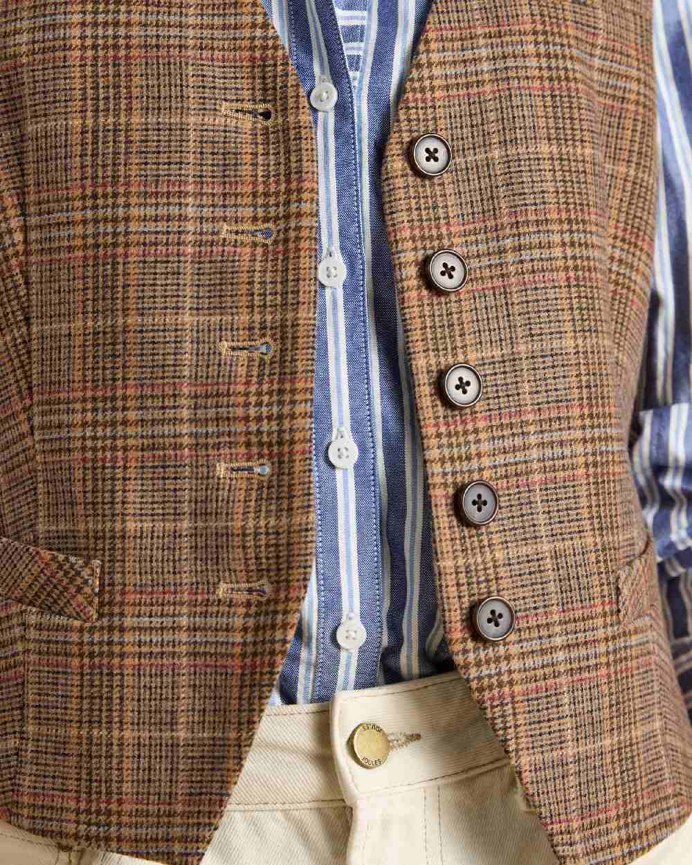 Erica Tweed Coloured Joules Womens Tweed Waistcoat