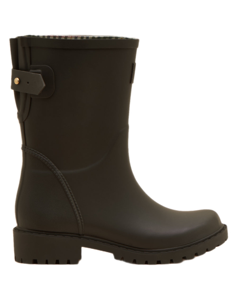 Brown Coloured Joules Womens Wistow Adjustable Mid Calf Wellies on white background