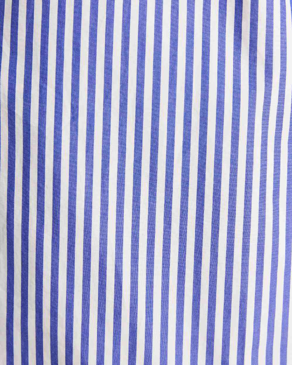 Blue White Coloured Joules Amilla Boyfriend Fit Shirt on white background