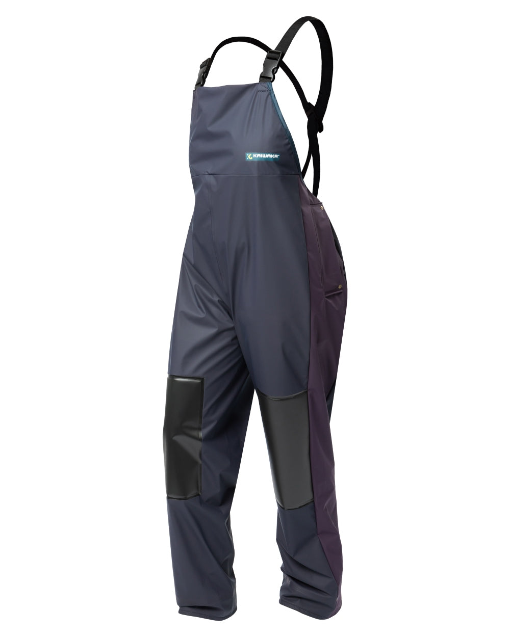 Navy coloured Kaiwaka Agtex Lady Of The Land Bib Overtrousers on white background