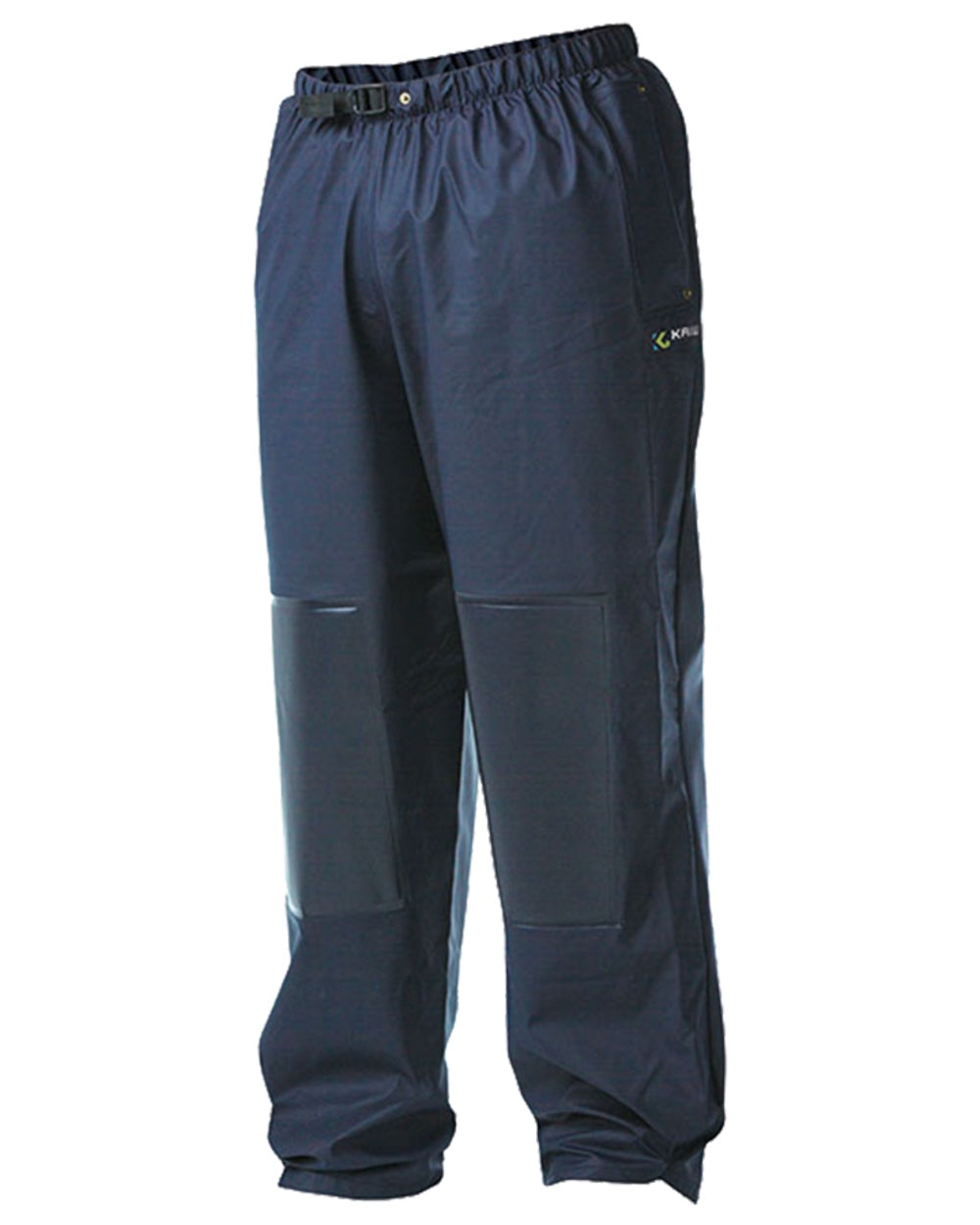 Navy coloured Kaiwaka Mens AgTex Overtrousers on white background