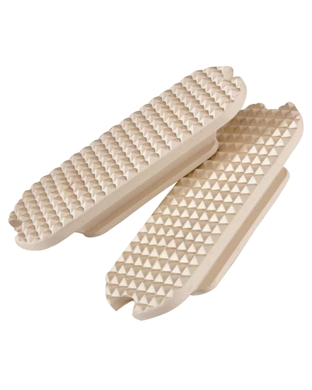 White coloured Korsteel Knife Edge Stirrup Treads on white background