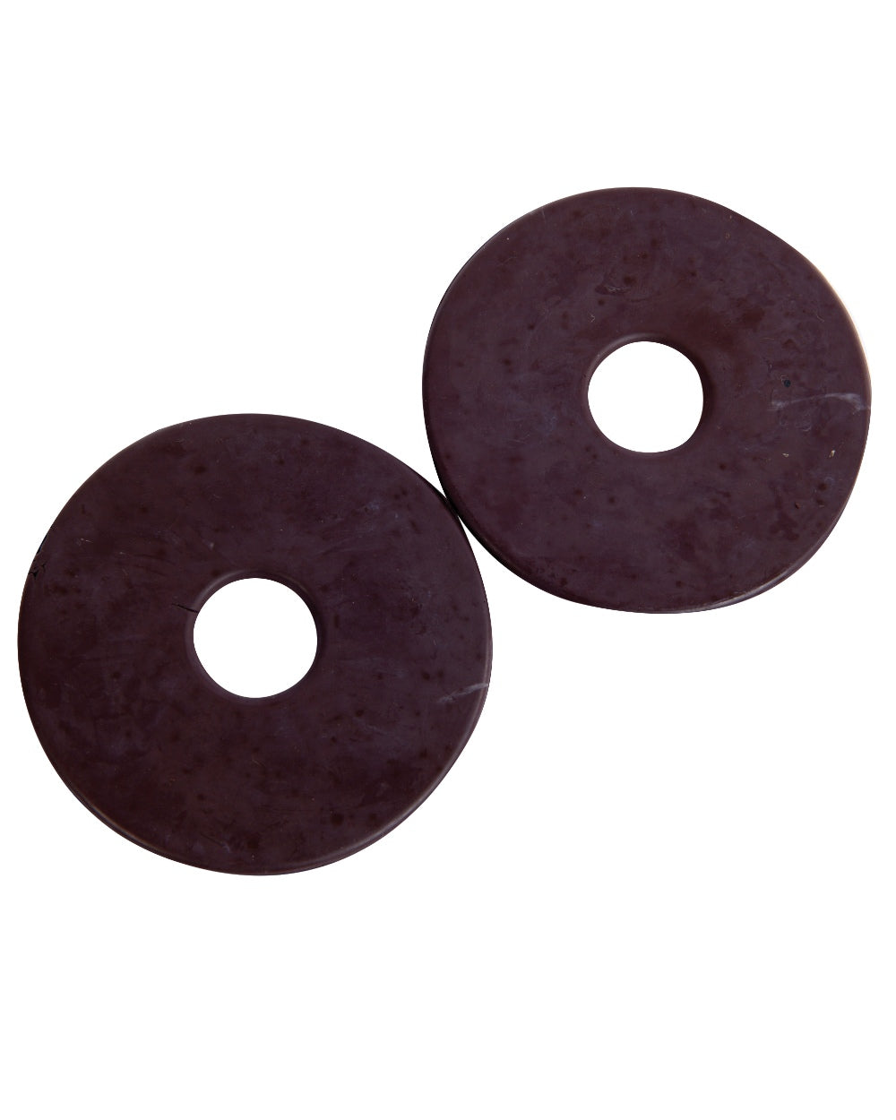 Brown coloured Korsteel Rubber Bit Guards Pair on white background