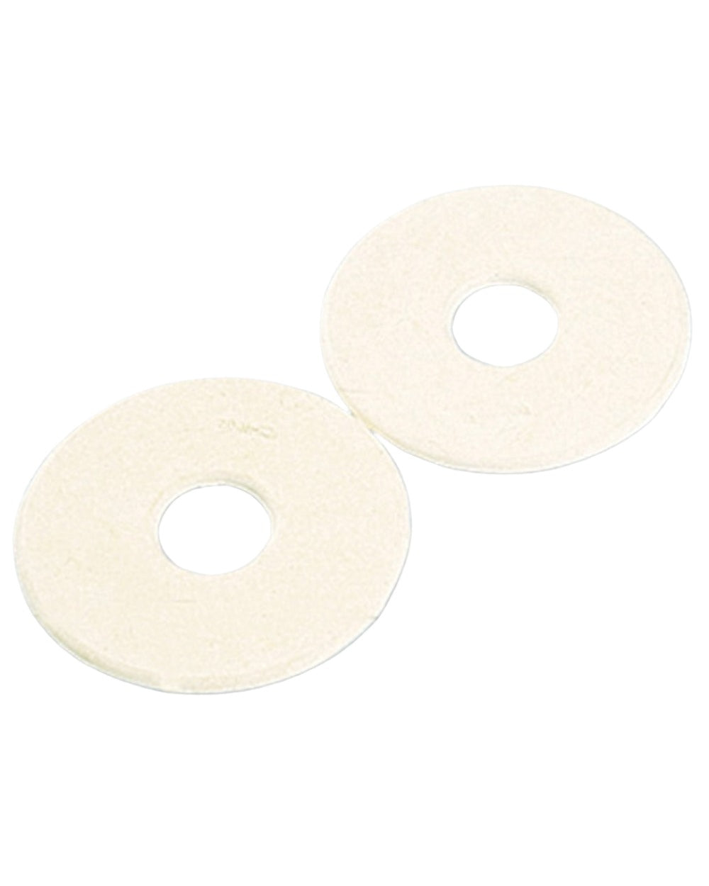 White coloured Korsteel Rubber Bit Guards Pair on white background