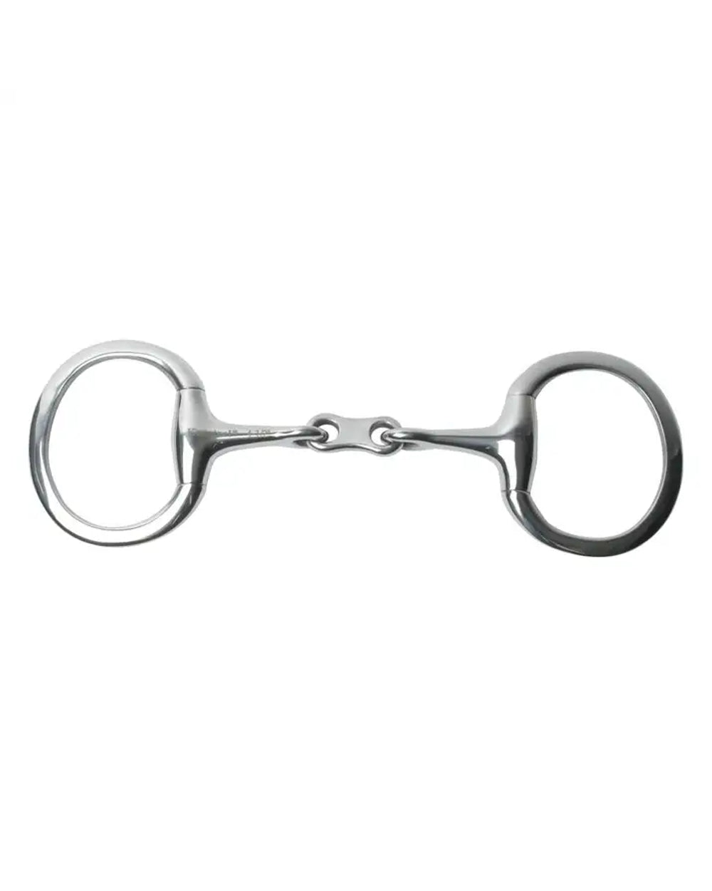 One Colour coloured Korsteel Stainless Steel French Link Eggbutt Snaffle Bit on white background