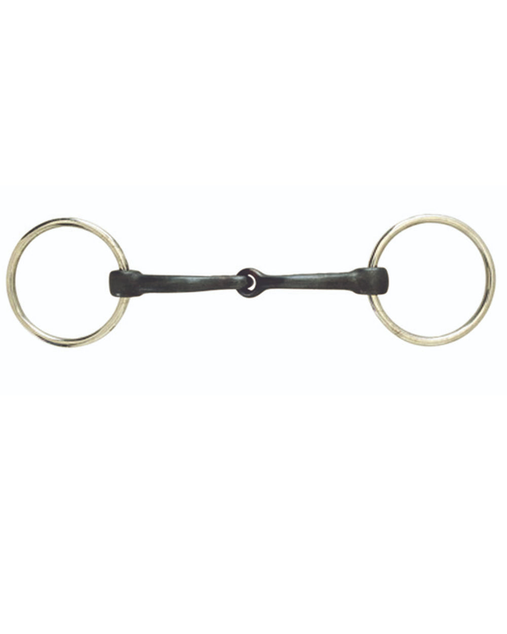Korsteel Sweet Iron Jointed Loose Ring Snaffle Bit on white background