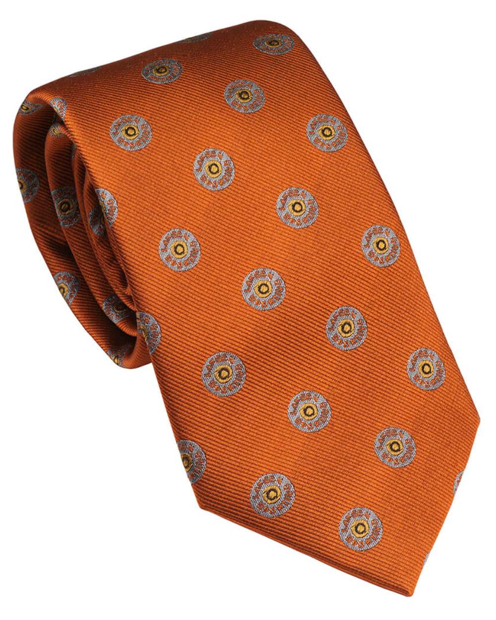 Blood Orange Coloured Laksen Cartridge Cap Tie On A White Background
