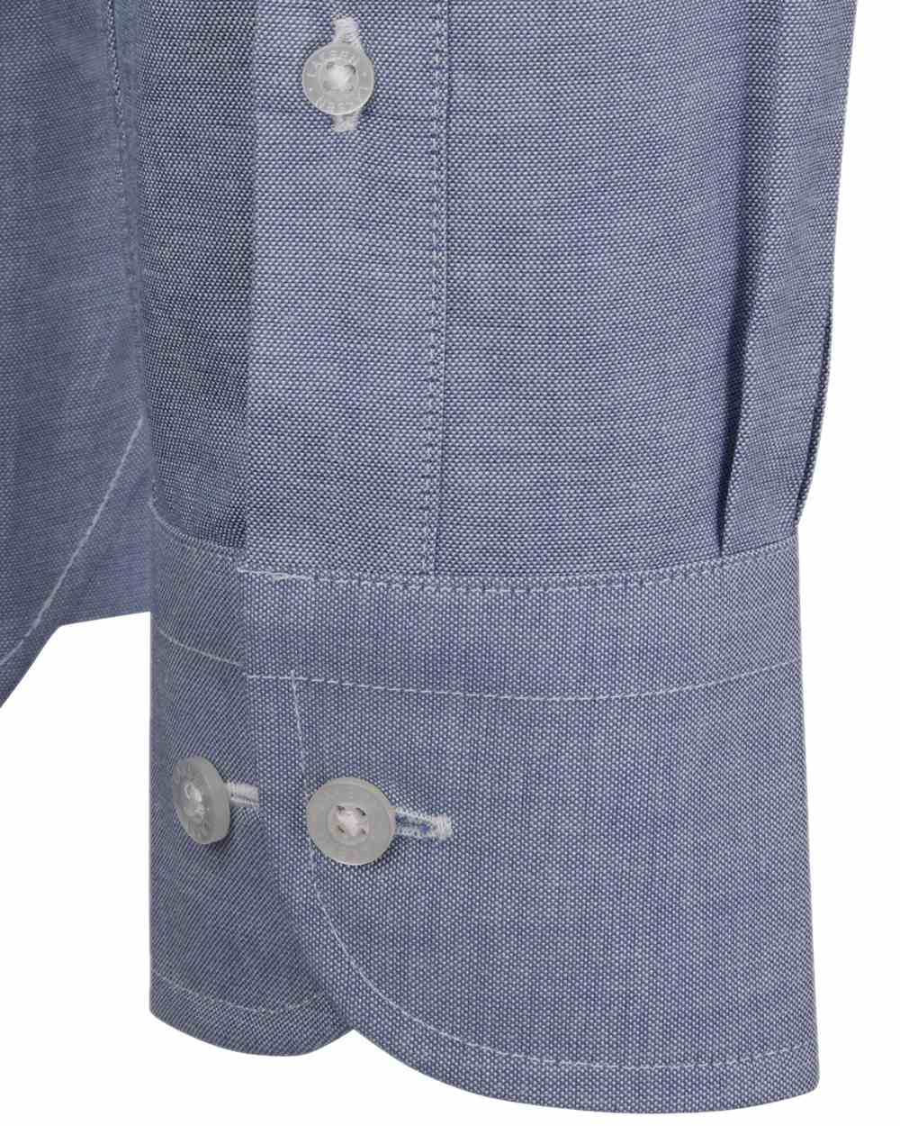 Light Blue Coloured Laksen Mens Kaleb Chambrey Shirt on white background