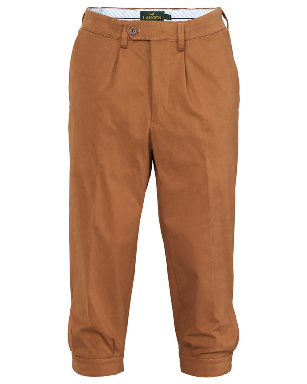 Camel coloured Laksen Mens Lumley Breeks on white background