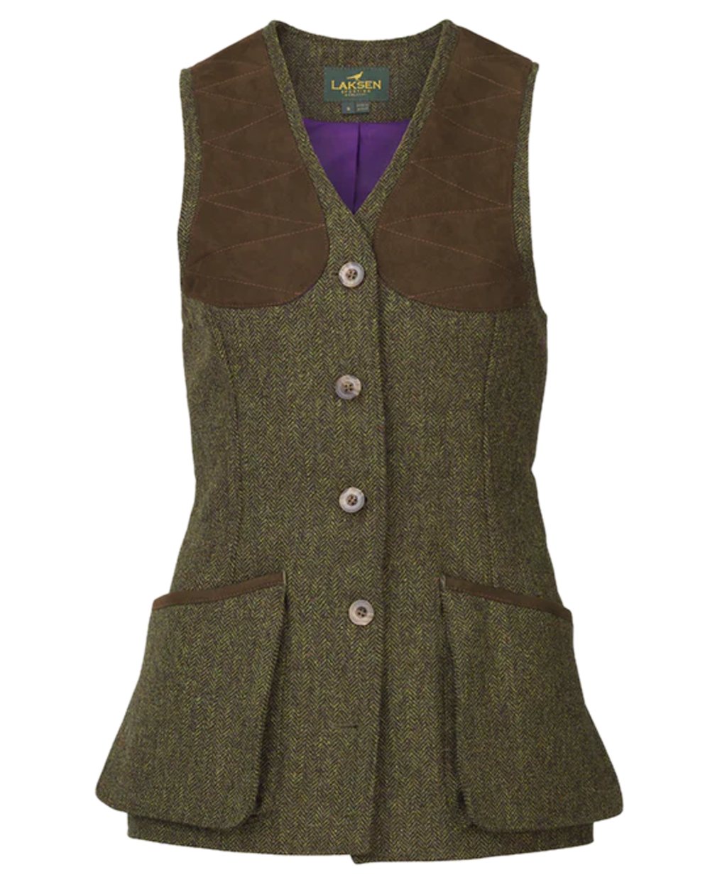Laksen Womens Dora Beauly Shooting Vest On White Background