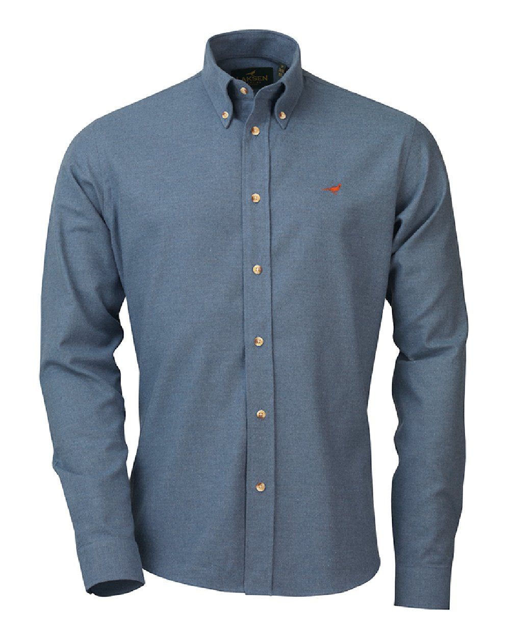 Blue coloured Laksen Baldwin Shirt on white background