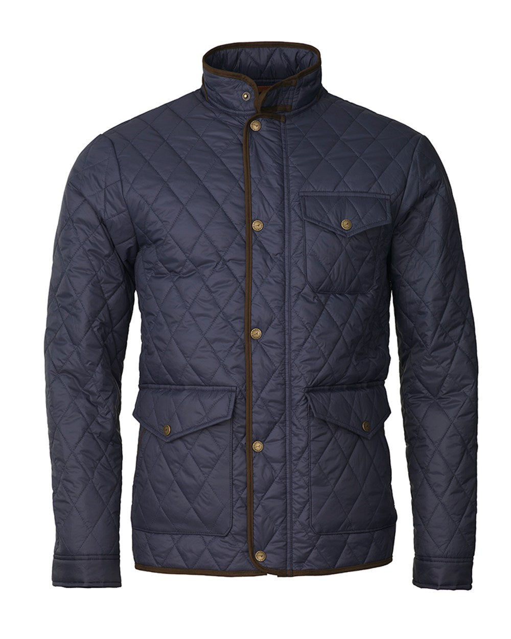 Laksen Brewster Quilted Jacket in Navy