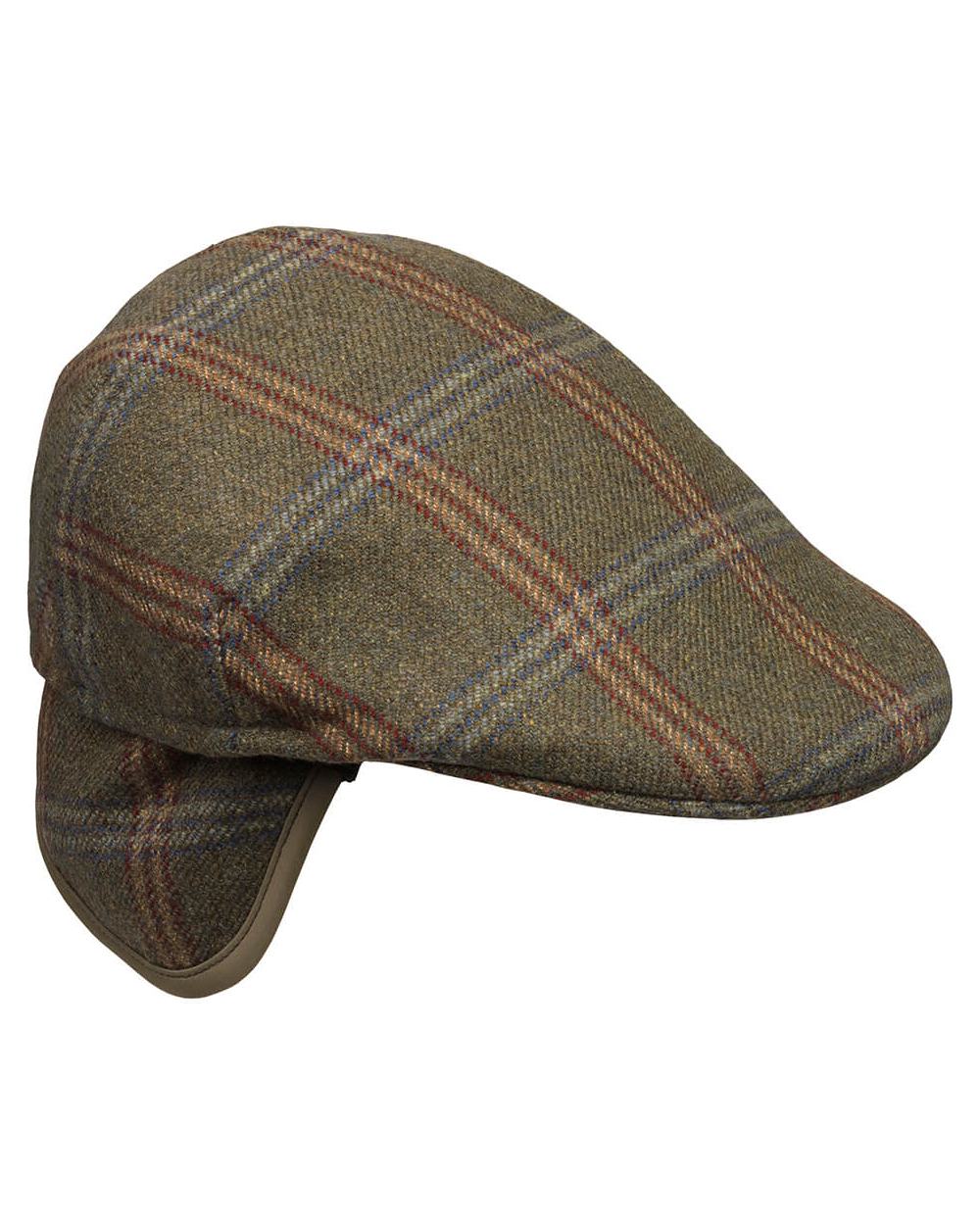 Laksen Chester Ghillies Flat Cap With Earwarmer On A White Background