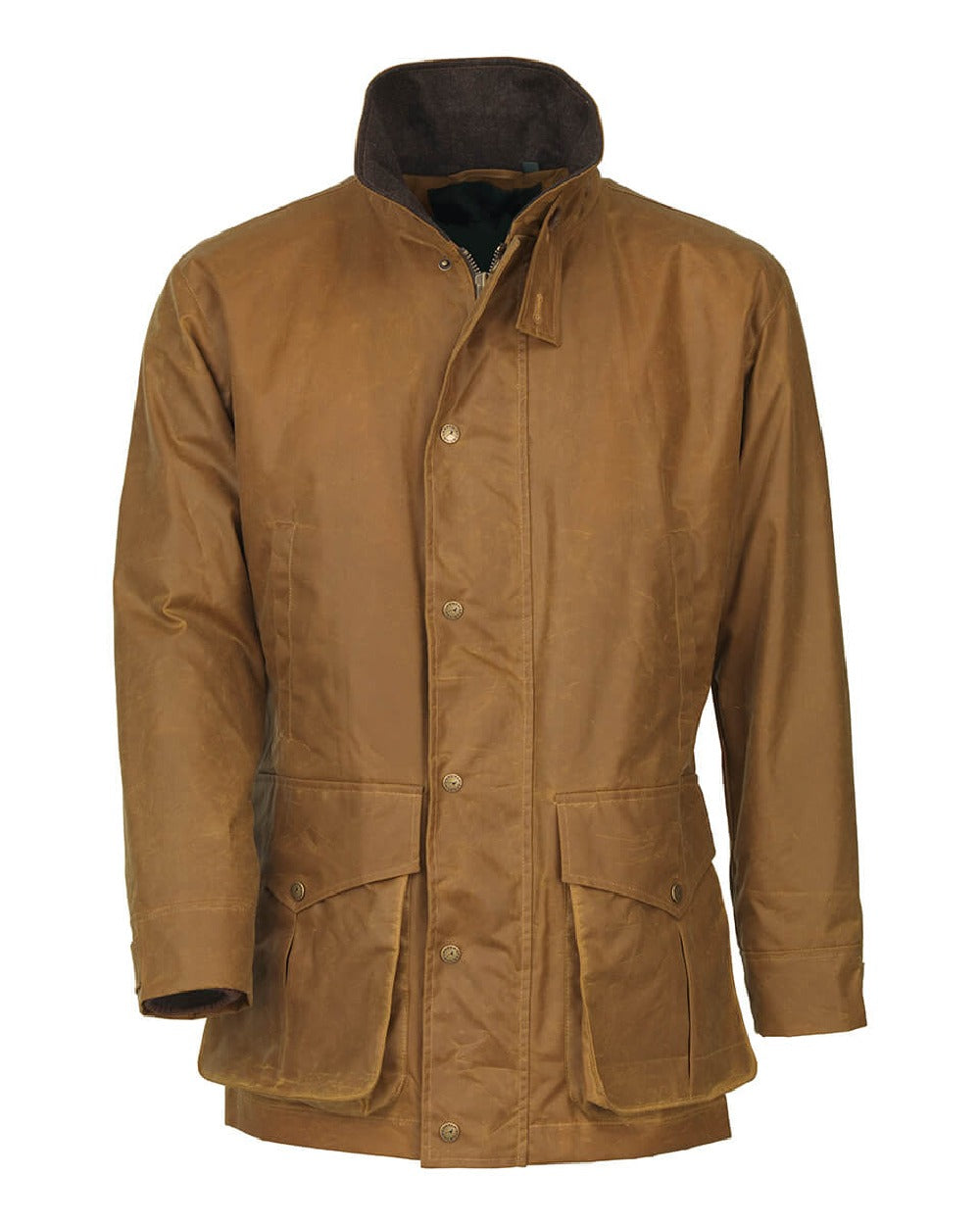 Laksen Enoch Wax Coat in Stone