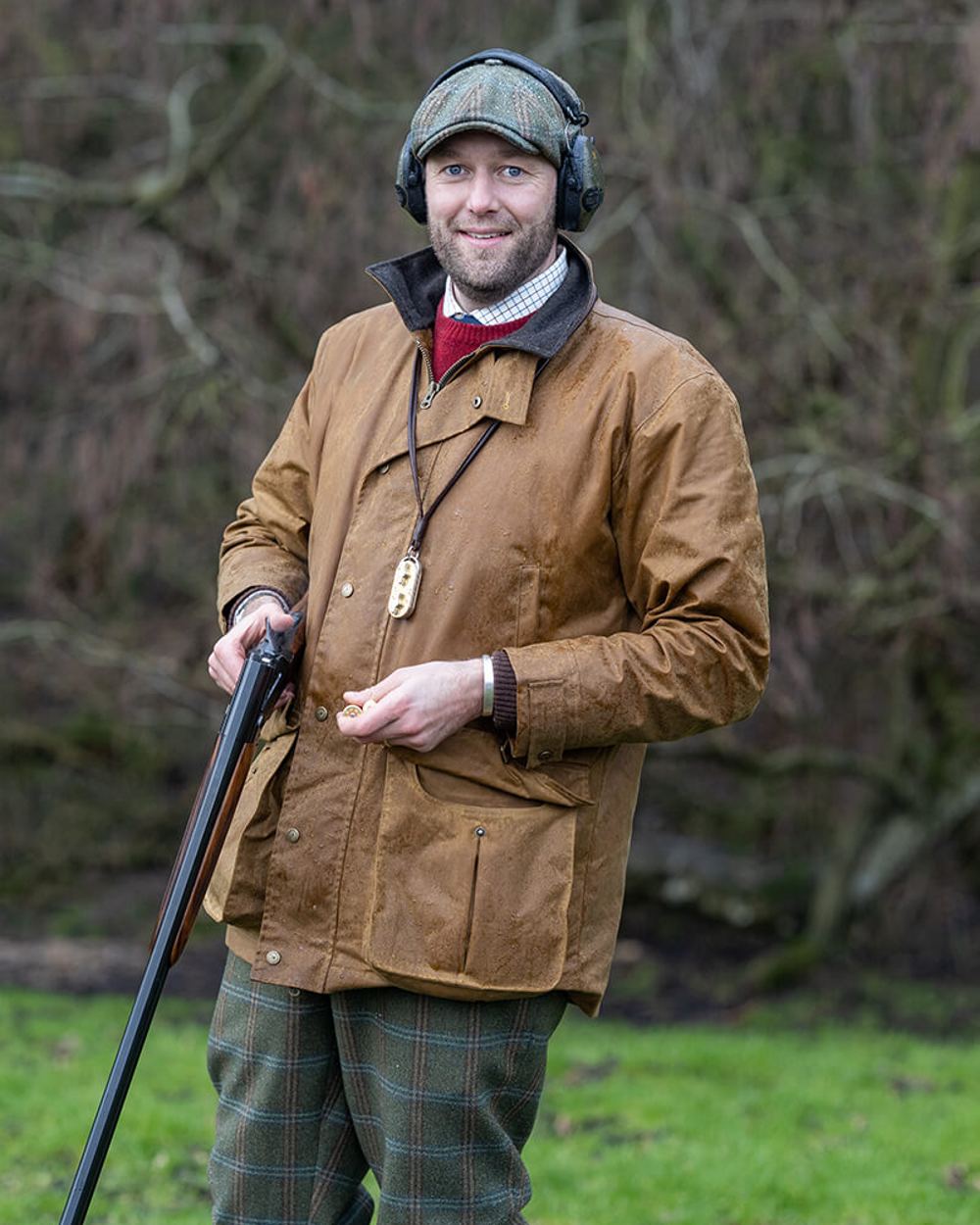 Laksen Enoch Wax Coat in Stone