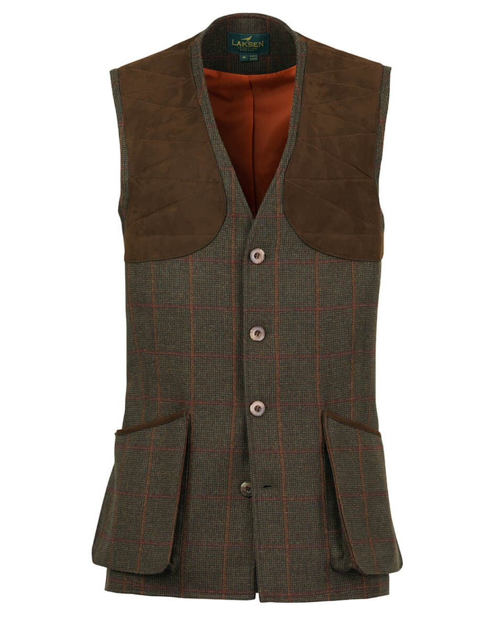 Laksen Hastings Leith Shooting Vest On A White Background
