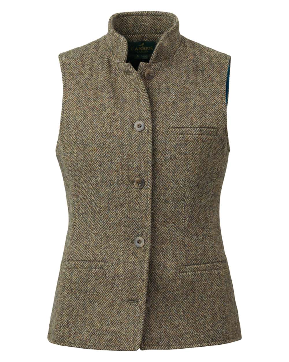 Laksen Hopnell Fife Tweed Vest On A White Background