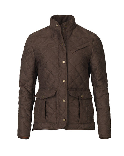 Laksen Lady Hampton Quilted Jacket in Brown 