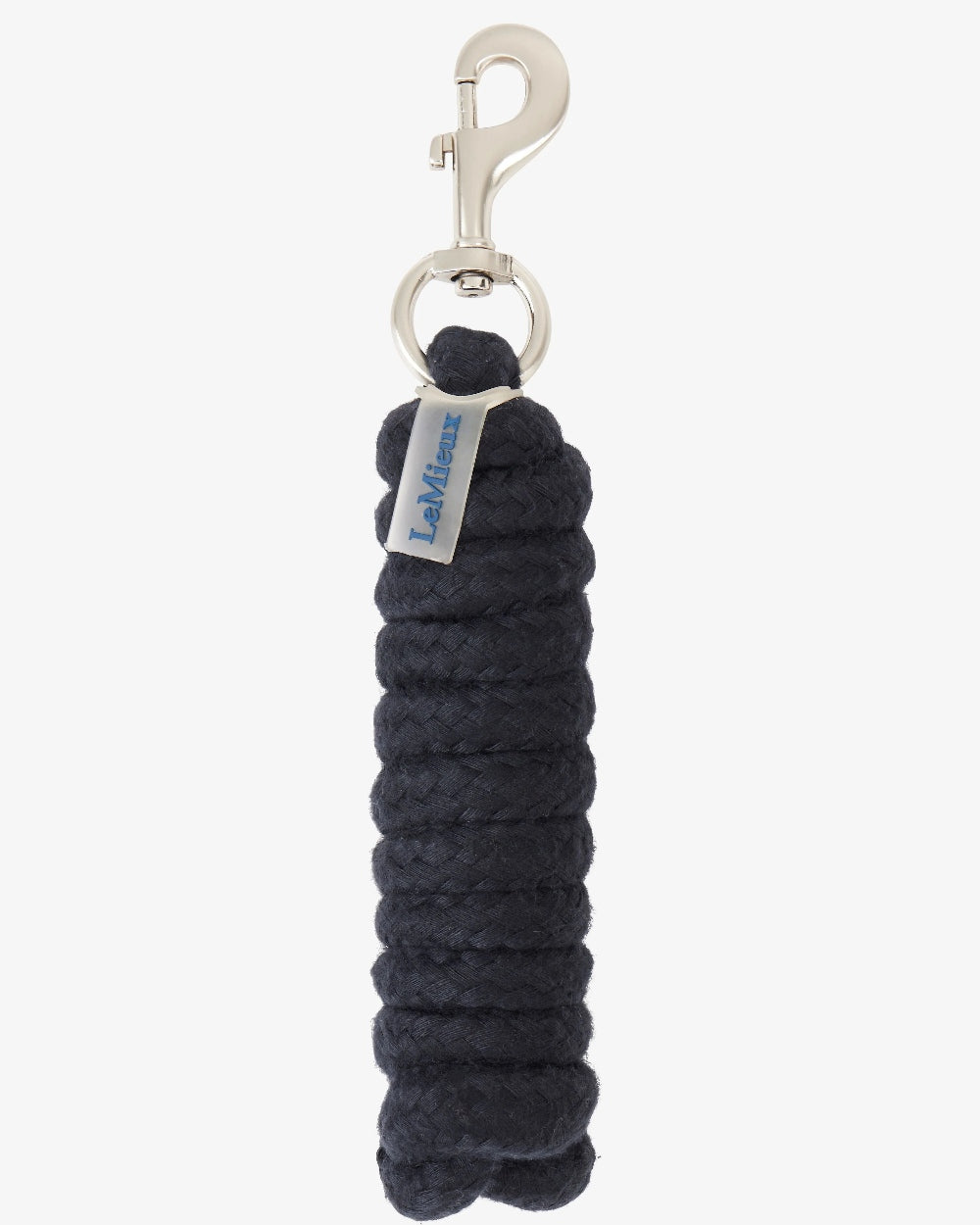 Black Coloured LeMieux Aika Leadrope on White Background