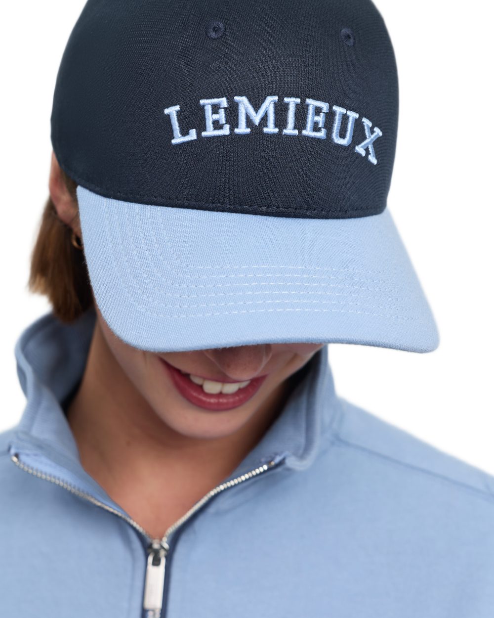 Shadow coloured LeMieux Ashley Cap on white background