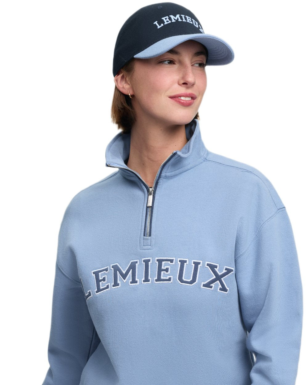 Shadow coloured LeMieux Ashley Cap on white background