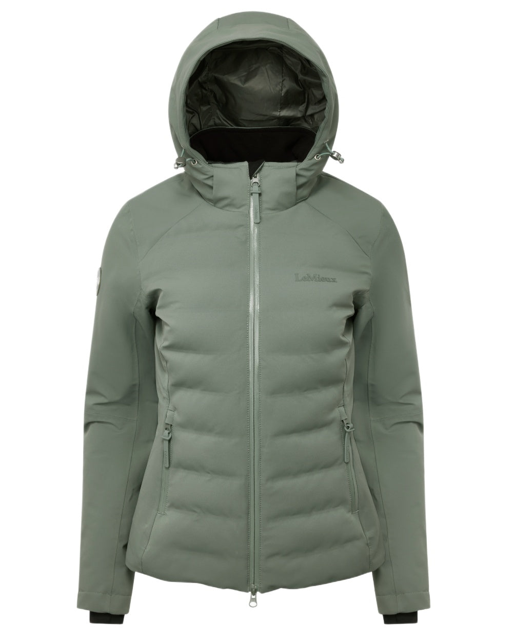 Rosemary coloured LeMieux Brooke Waterproof Hybrid Jacket on white background