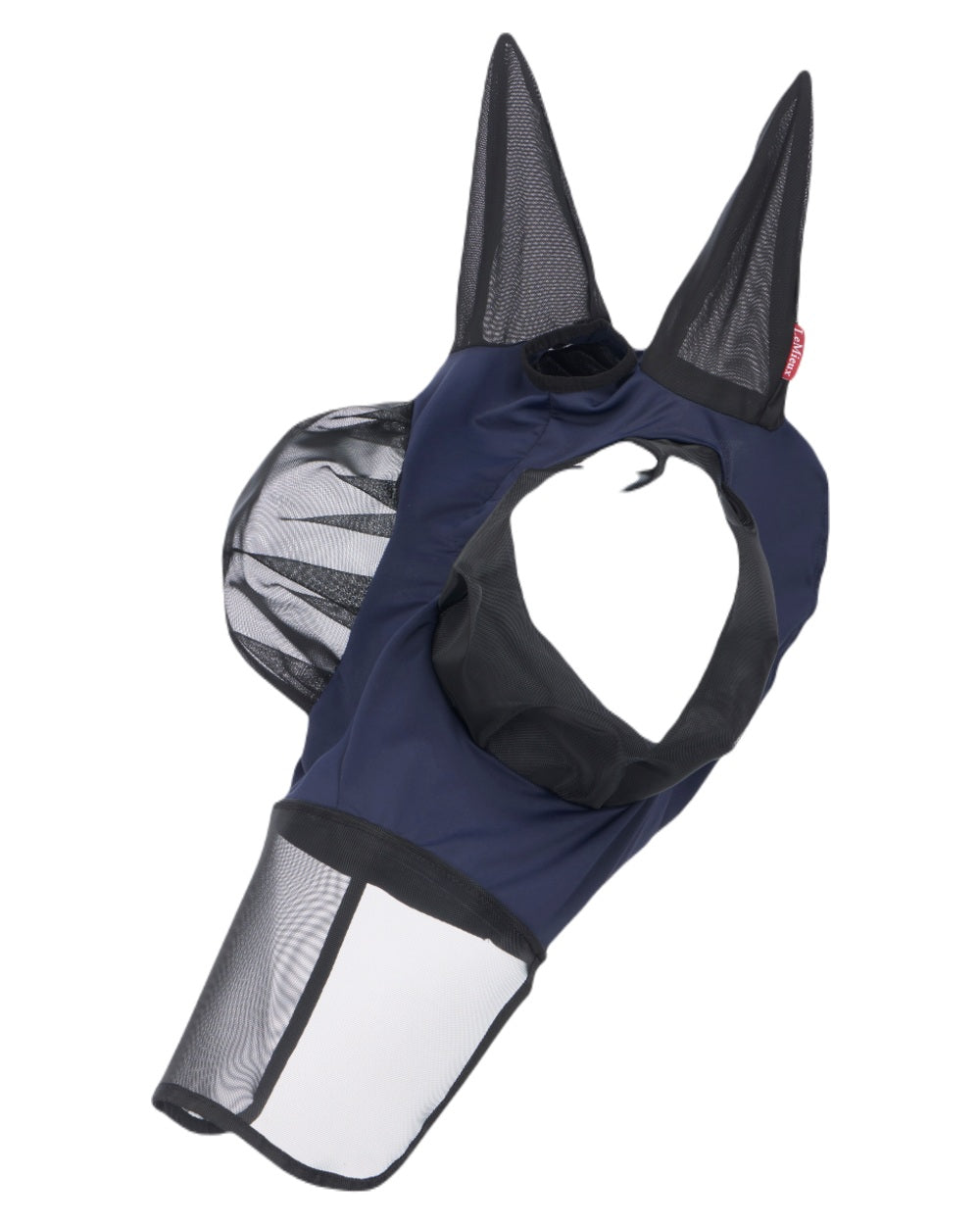 Navy coloured LeMieux Bug Relief Full Mask on white background