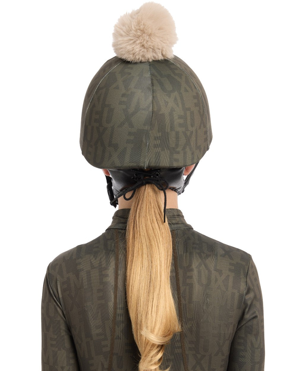 Alpine coloured LeMieux Casey Hat Silk on white background