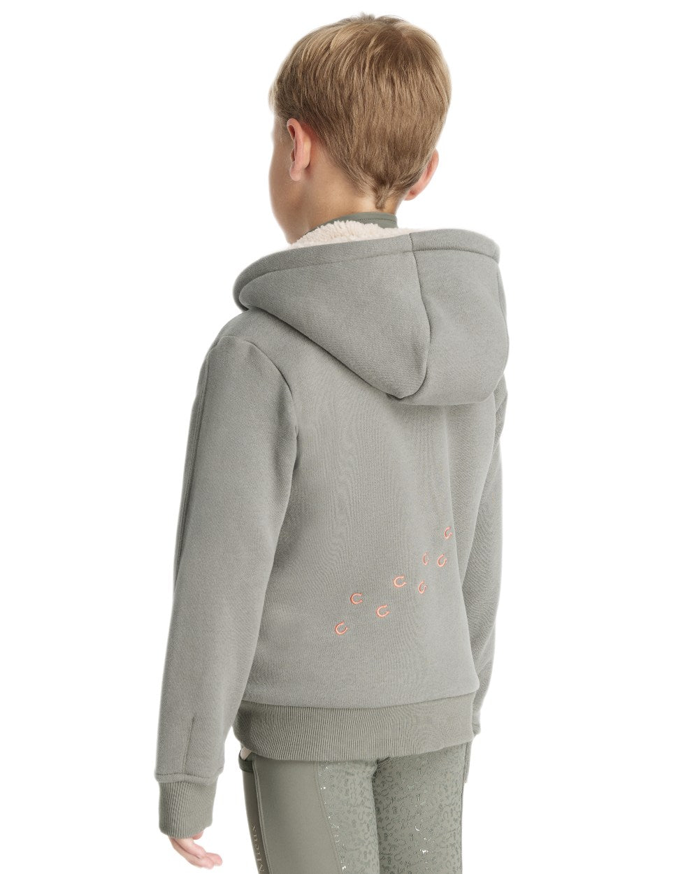 Rosemary coloured LeMieux Childrens Mini Charlie Pony Hoodie on white background