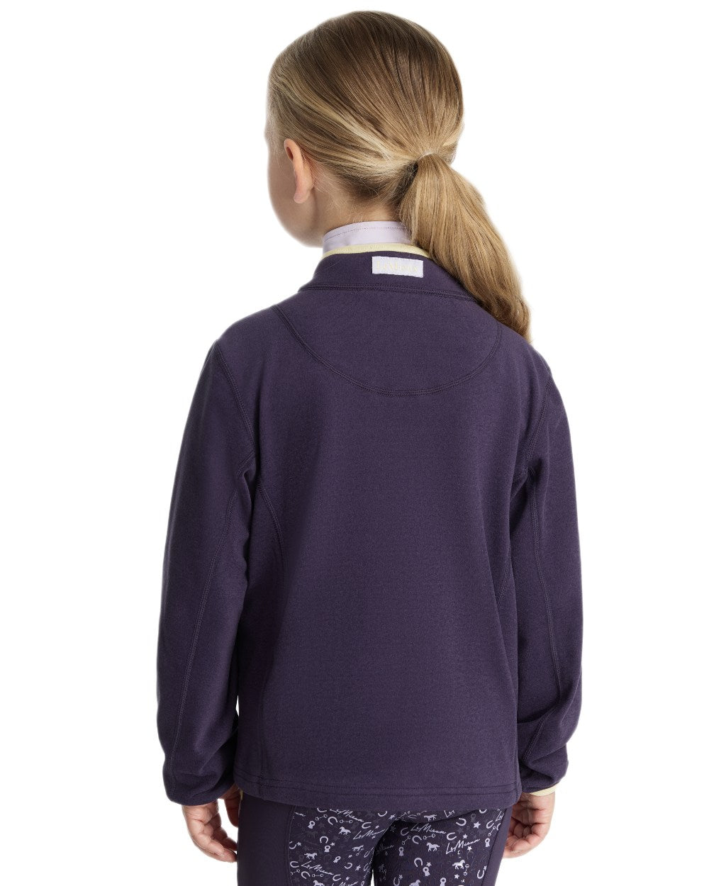Juniper coloured LeMieux Childrens Mini Mae Popper Fleece on white background