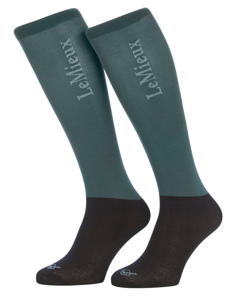 Petrol coloured LeMieux Competition Socks - Twin Pack Clearance on white background