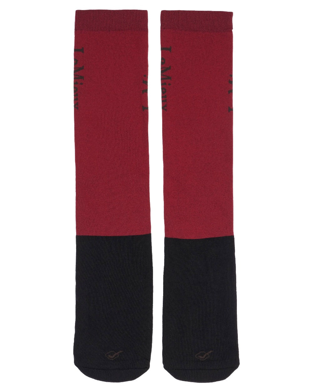 Ember coloured LeMieux Competition Socks (Twin Pack) on white background