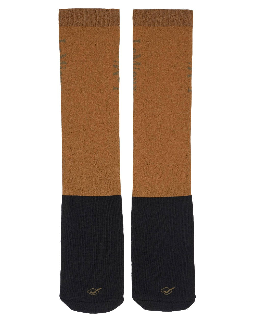 Ginger coloured LeMieux Competition Socks (Twin Pack) on white background
