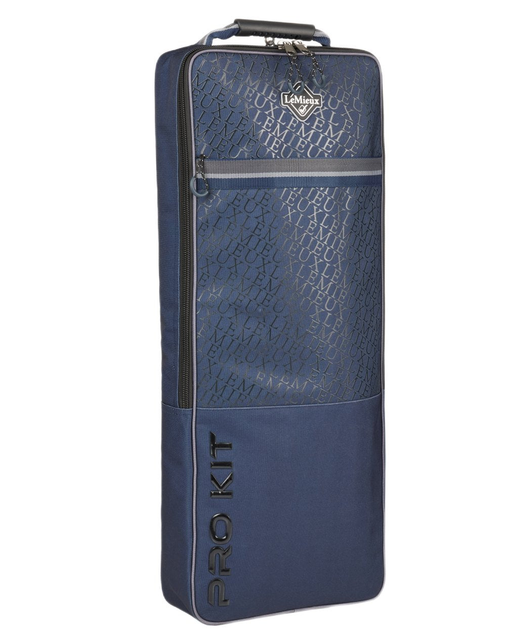 Navy coloured LeMieux Elite Pro Bridle Bag on white background