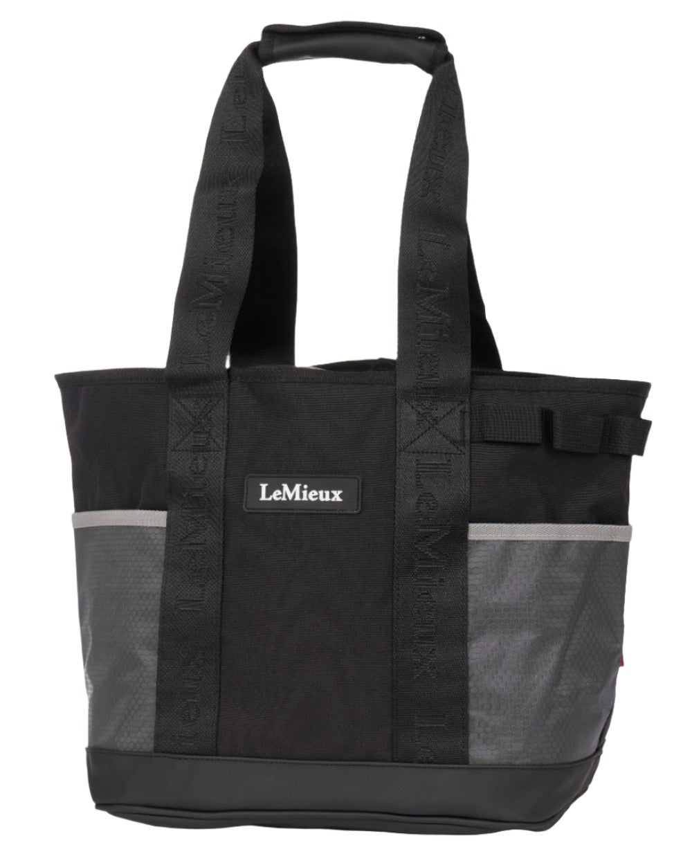 Black coloured LeMieux Grooming Tote on white background