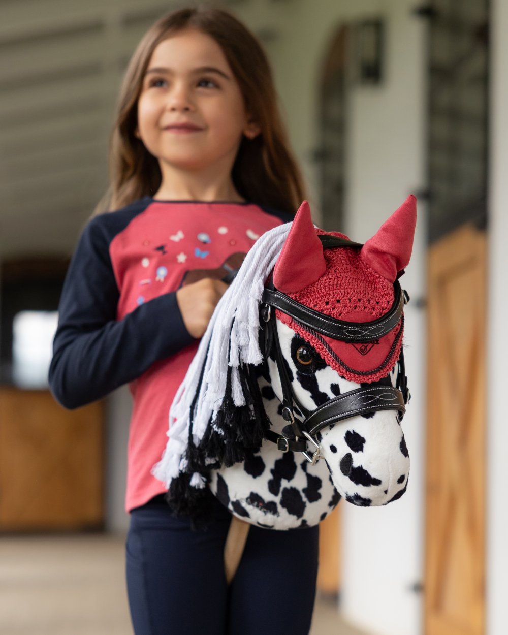 Hobby Horse Dakota coloured LeMieux Hobby Horse Dakota on blurry background