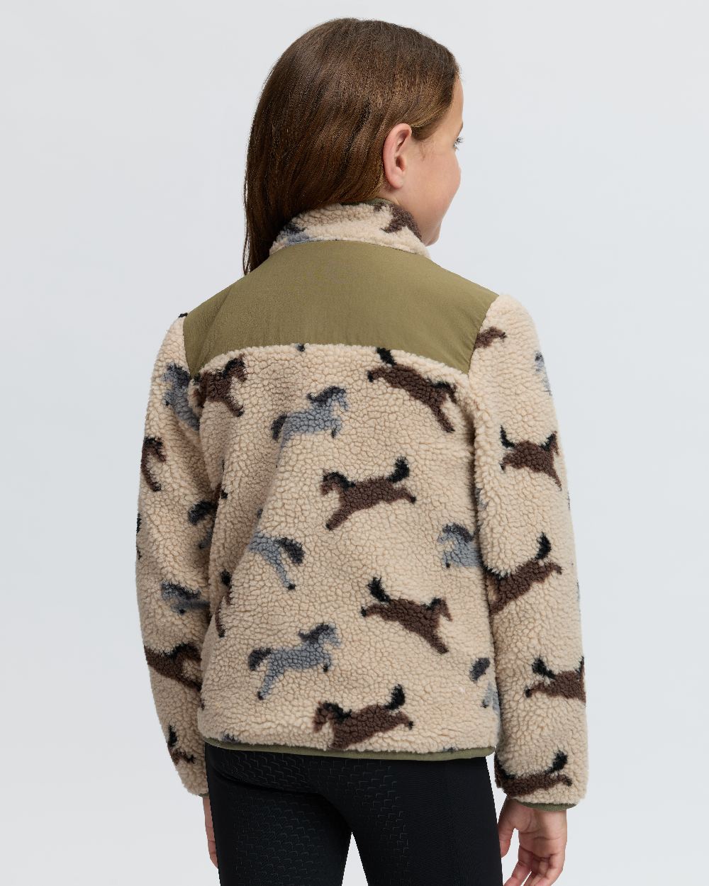 Willow Green Coloured LeMieux Kids Mini Theo Pony Fleece on White Background