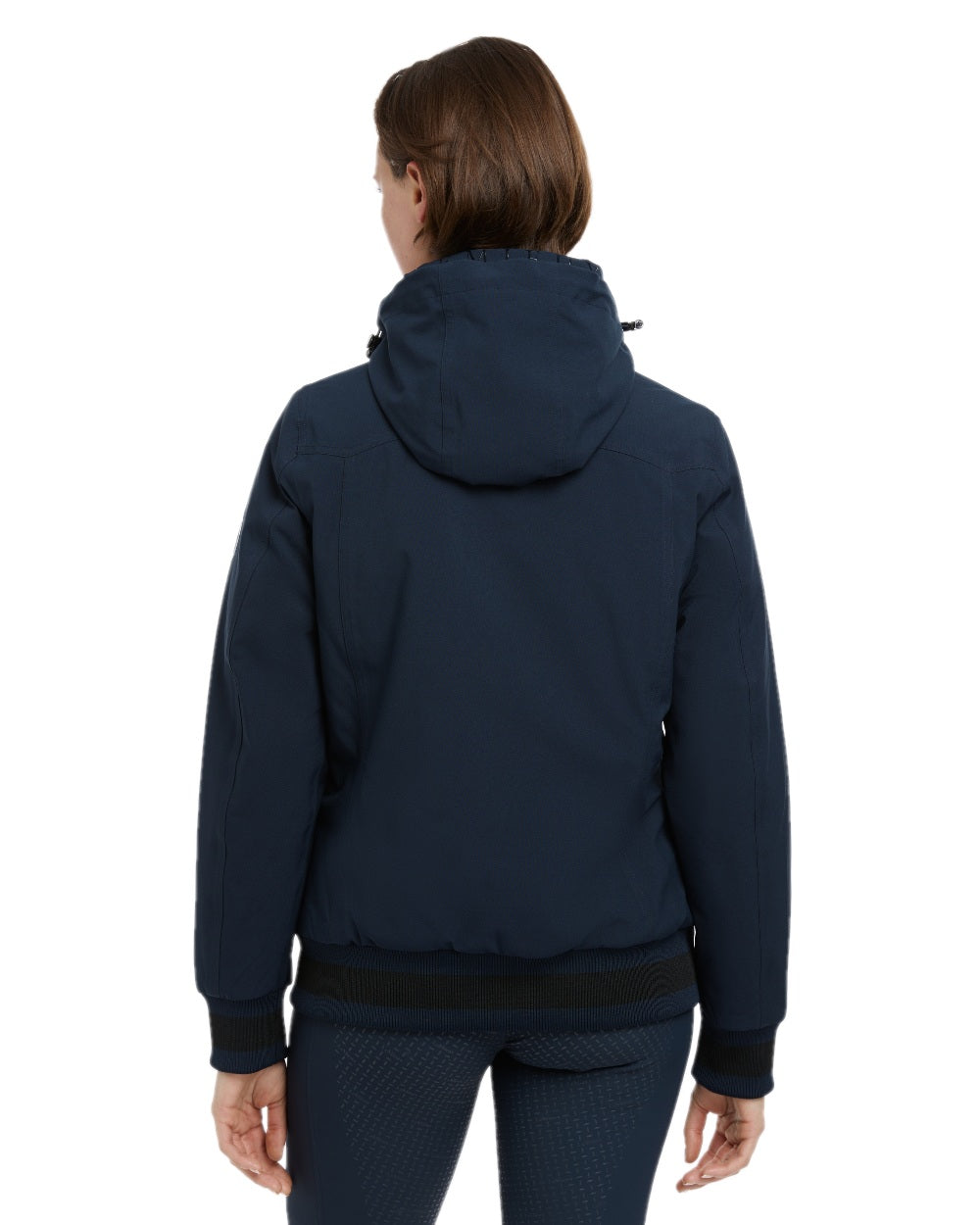 Navy coloured LeMieux Ladies Team Jacket on white background