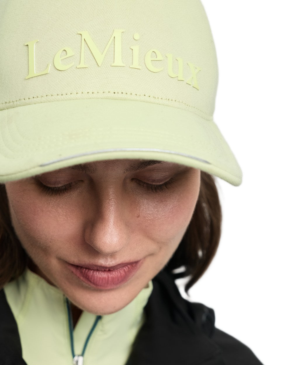 Macaron coloured LeMieux Lara Cap on white background