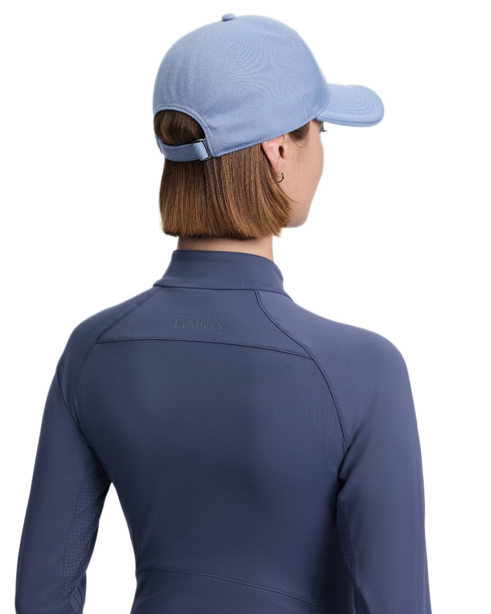 Powder Blue coloured LeMieux Lara Cap on white background