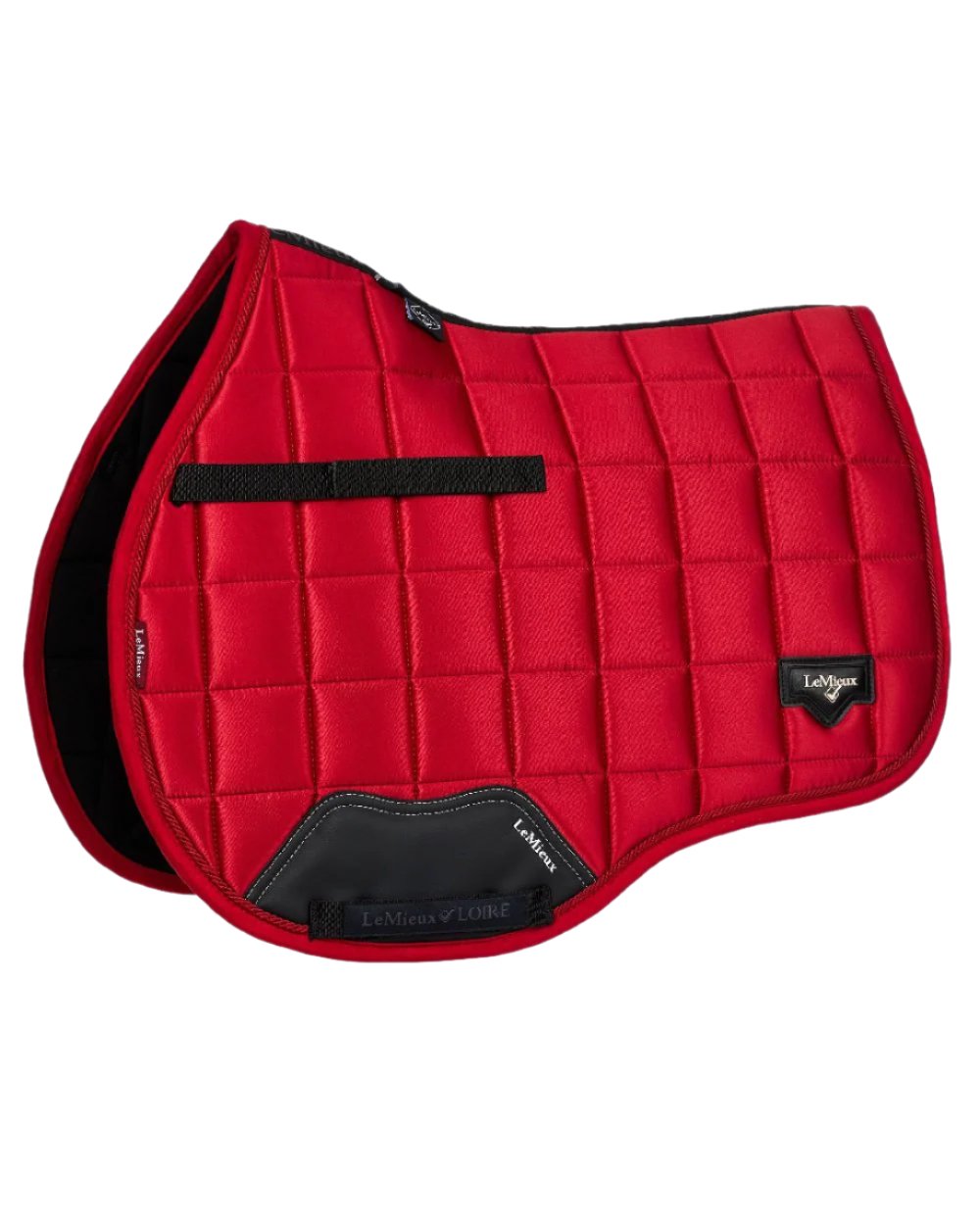 Chilli coloured LeMieux Loire GP Square Pad on white background
